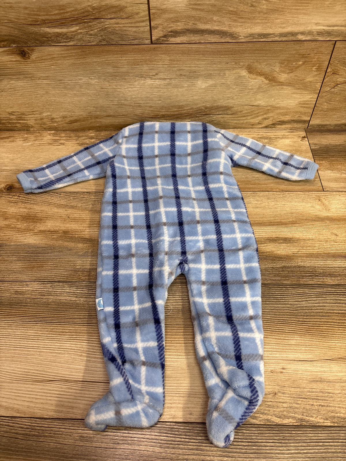 Little & Loved Plush Blanket Sleeper Blue sz 3-6m