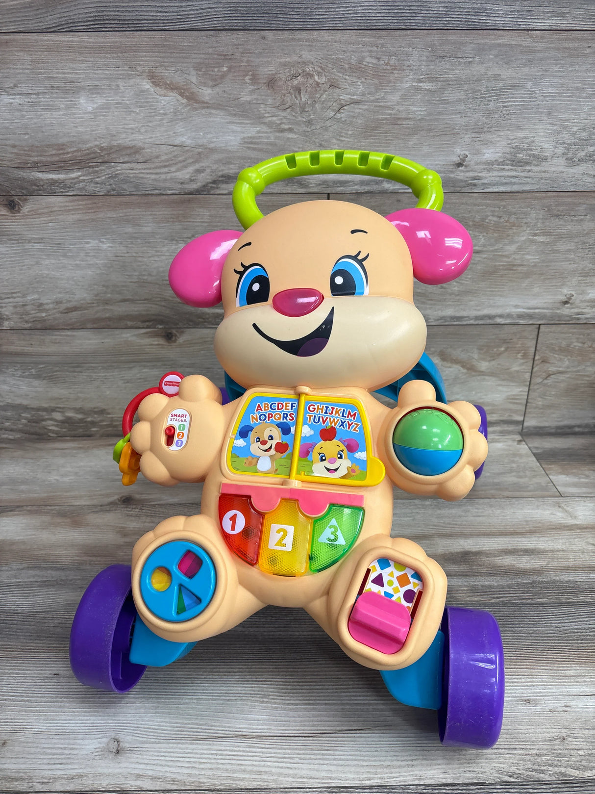 Fisher Price Laugh and Learn Smart Stages Learn With Puppy Walker Pink
