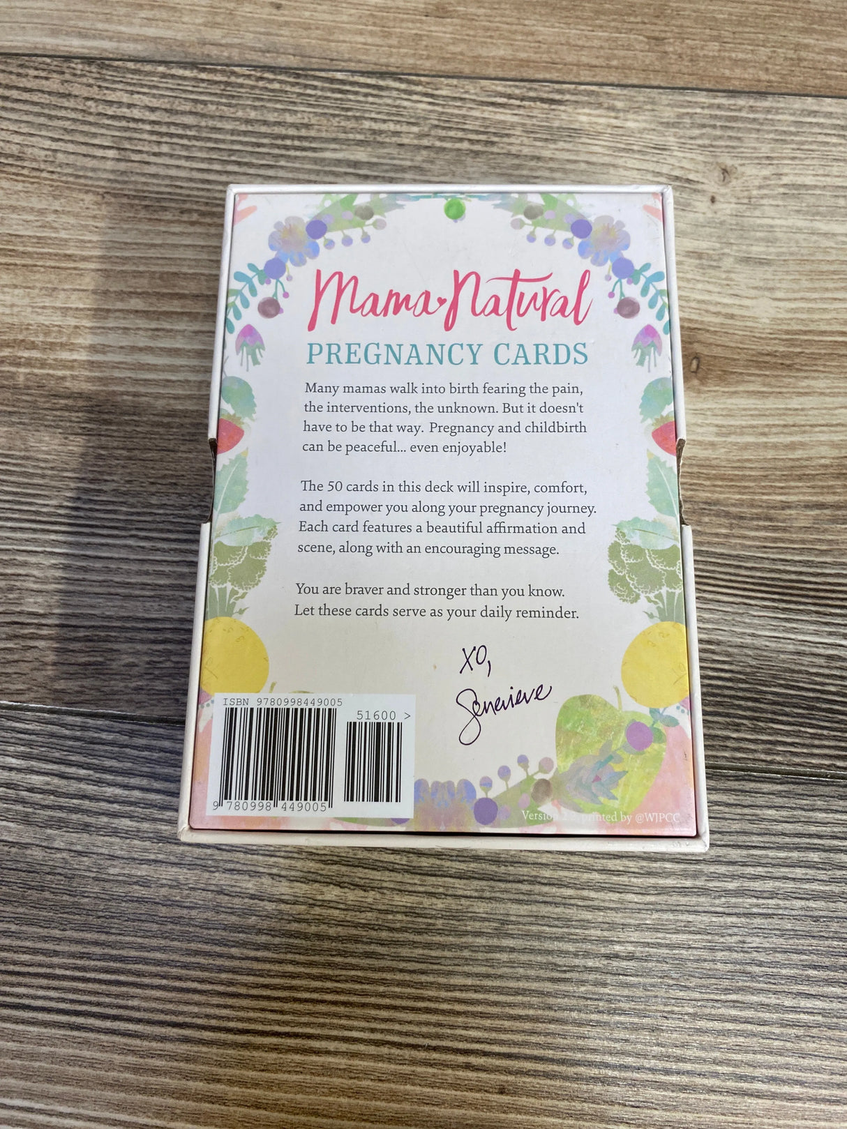 Natural Pregnancy Affirmation Cards