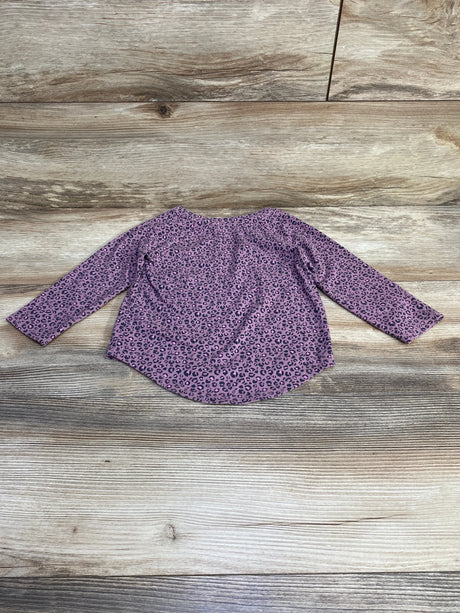 Cat & Jack Leopard Print Shirt Purple sz 2T - Me n Mommy To Be