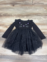 Way To Celebrate! Halloween Cat Tulle Dress Black sz 2T