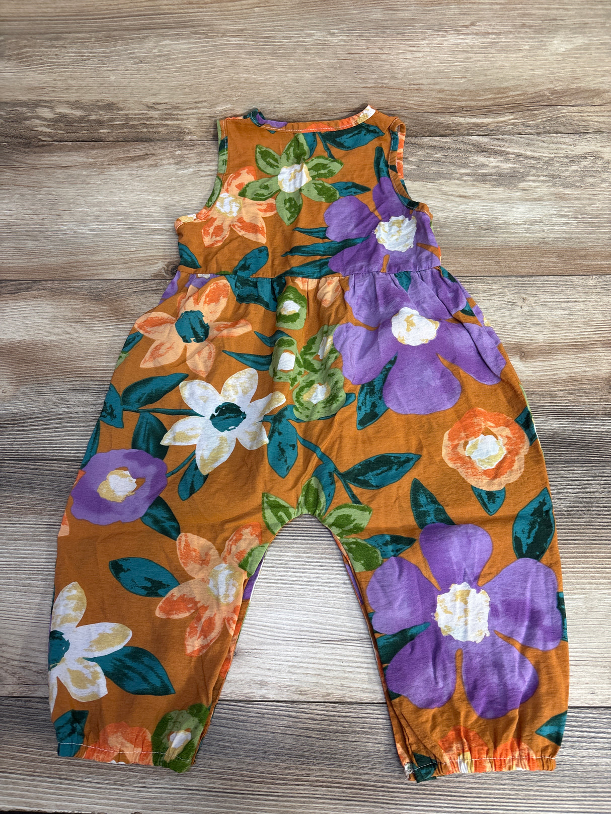 Floral Tank Romper Brown sz 18-24m