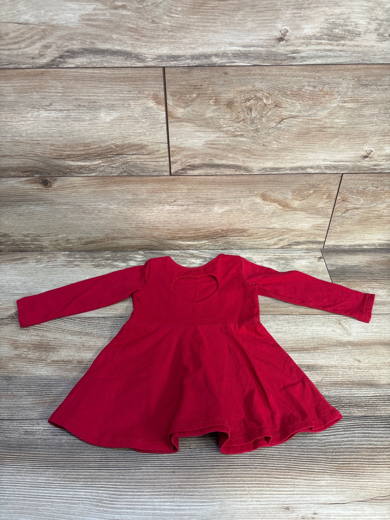 Children's Place Long Sleeve Dress Red sz 12-18m