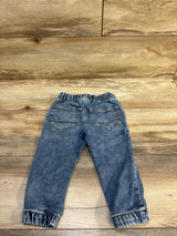 Cat & Jack Denim Drawstring Joggers Blue sz 18m