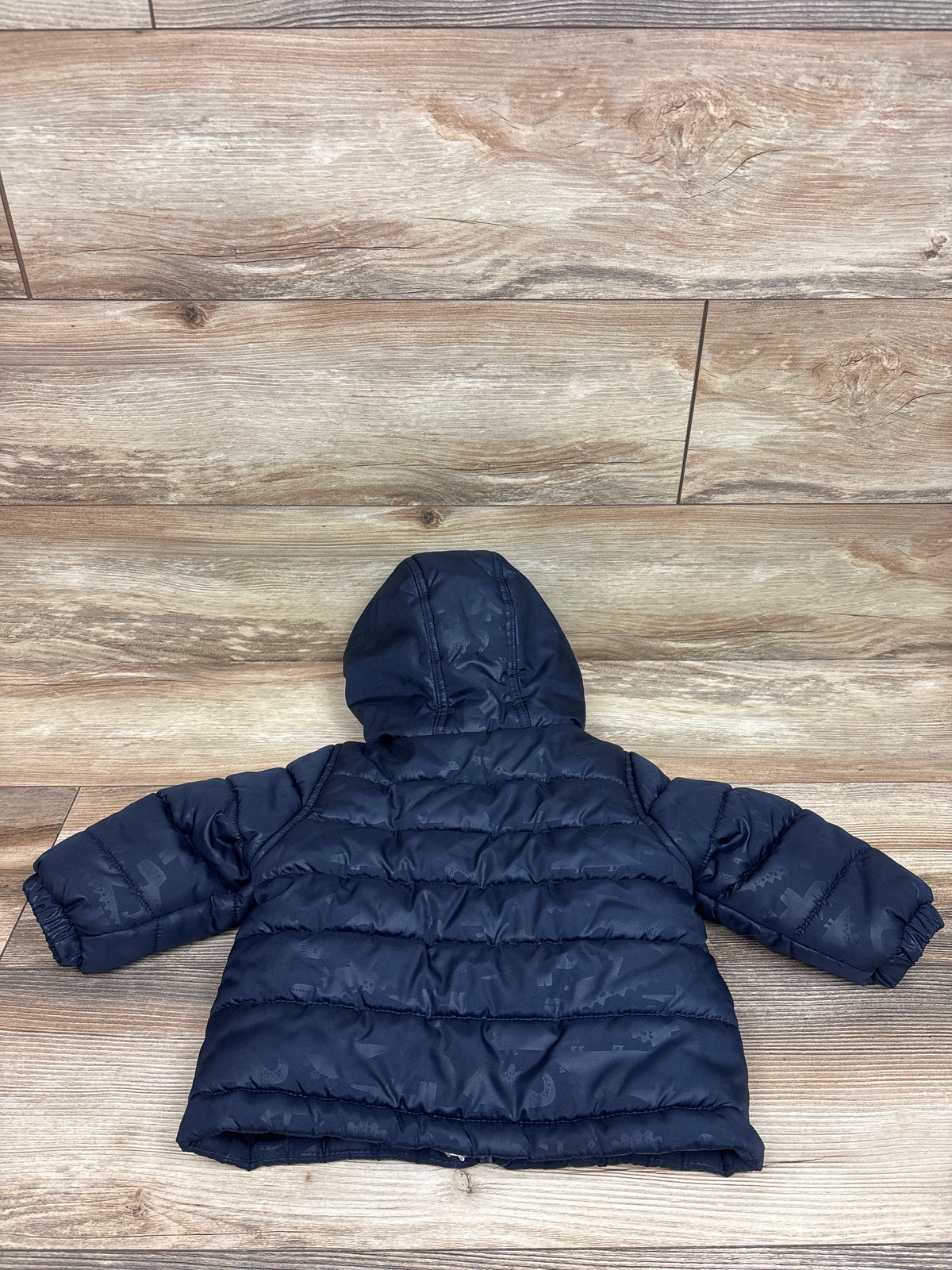 London Fog Fleece Lined Hooded Puffer Jacket Navy sz 18m
