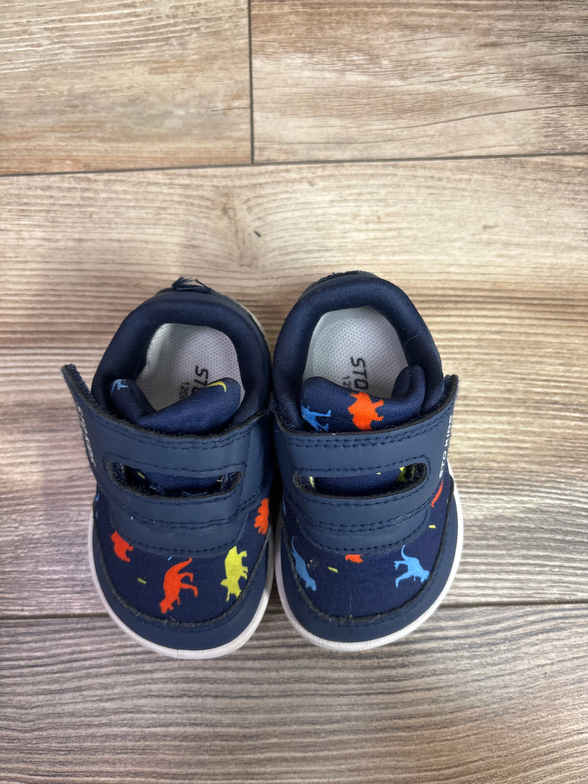 STQ Kids Dinosaur Sneakers Blue sz 4c