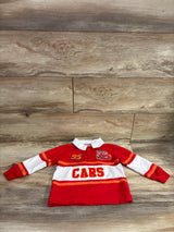 Disney Pixar Cars Long Sleeve Polo Shirt Red sz 2T