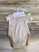 NEW Star Wars 3pc Bodysuit + Cap + Bootie Set Brown sz 3-6m