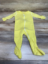 Primary Organic Striped Sleeper Yellow sz 6-9m