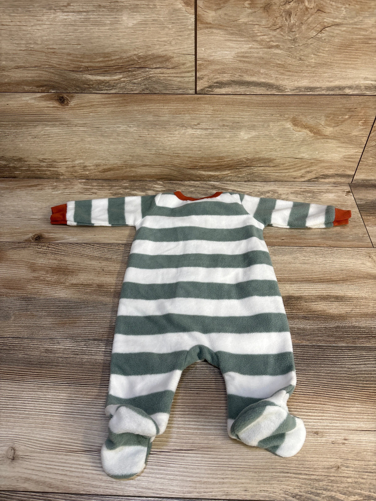 Koala Baby Striped  Blanket Sleeper Green sz 0-3m