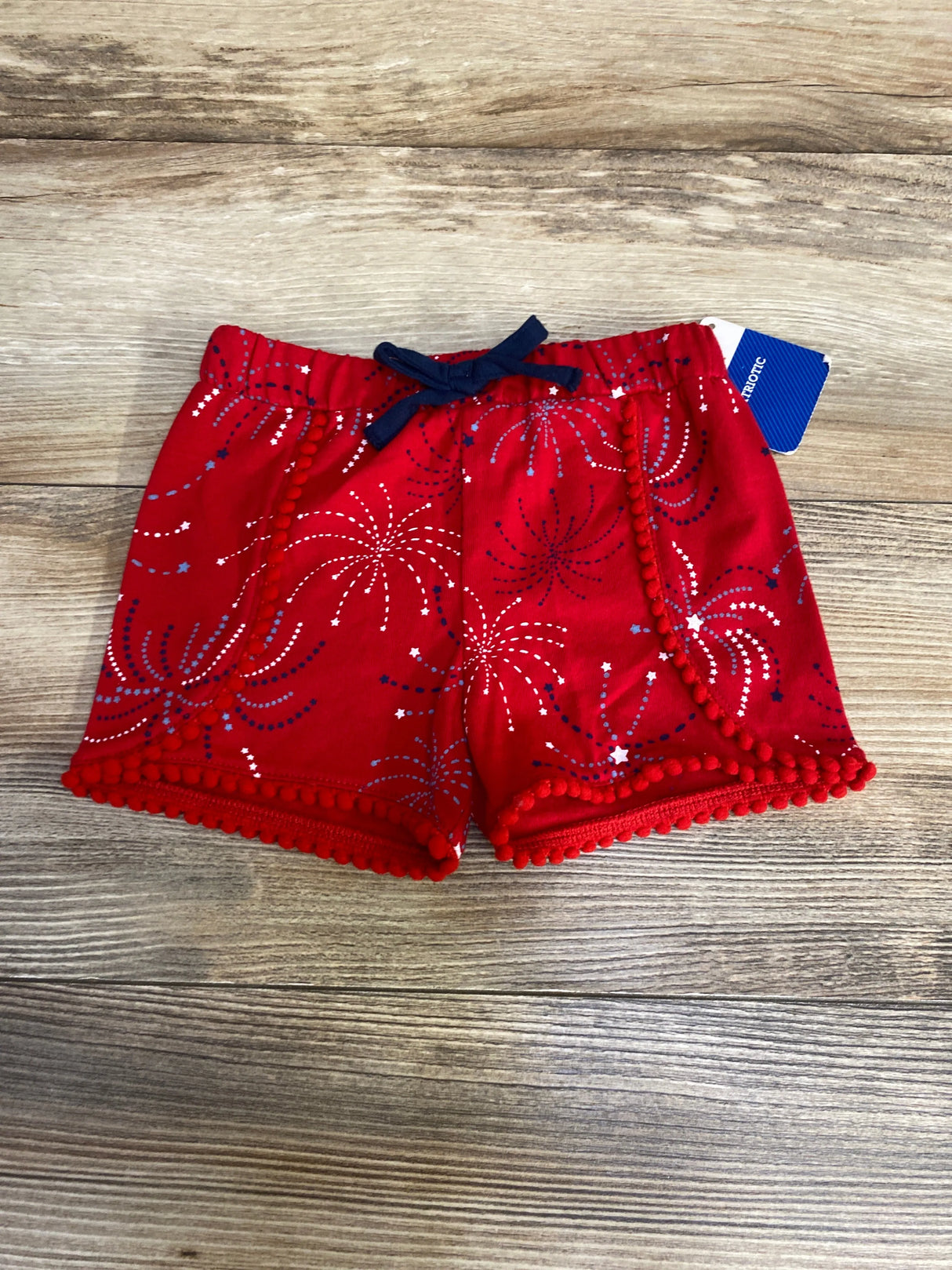 NEW Celebrate Firework Print Shorts Red sz 18m