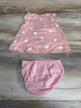 Just One You 2pc Bunny Print Dress & Bloomers Pink sz 3m