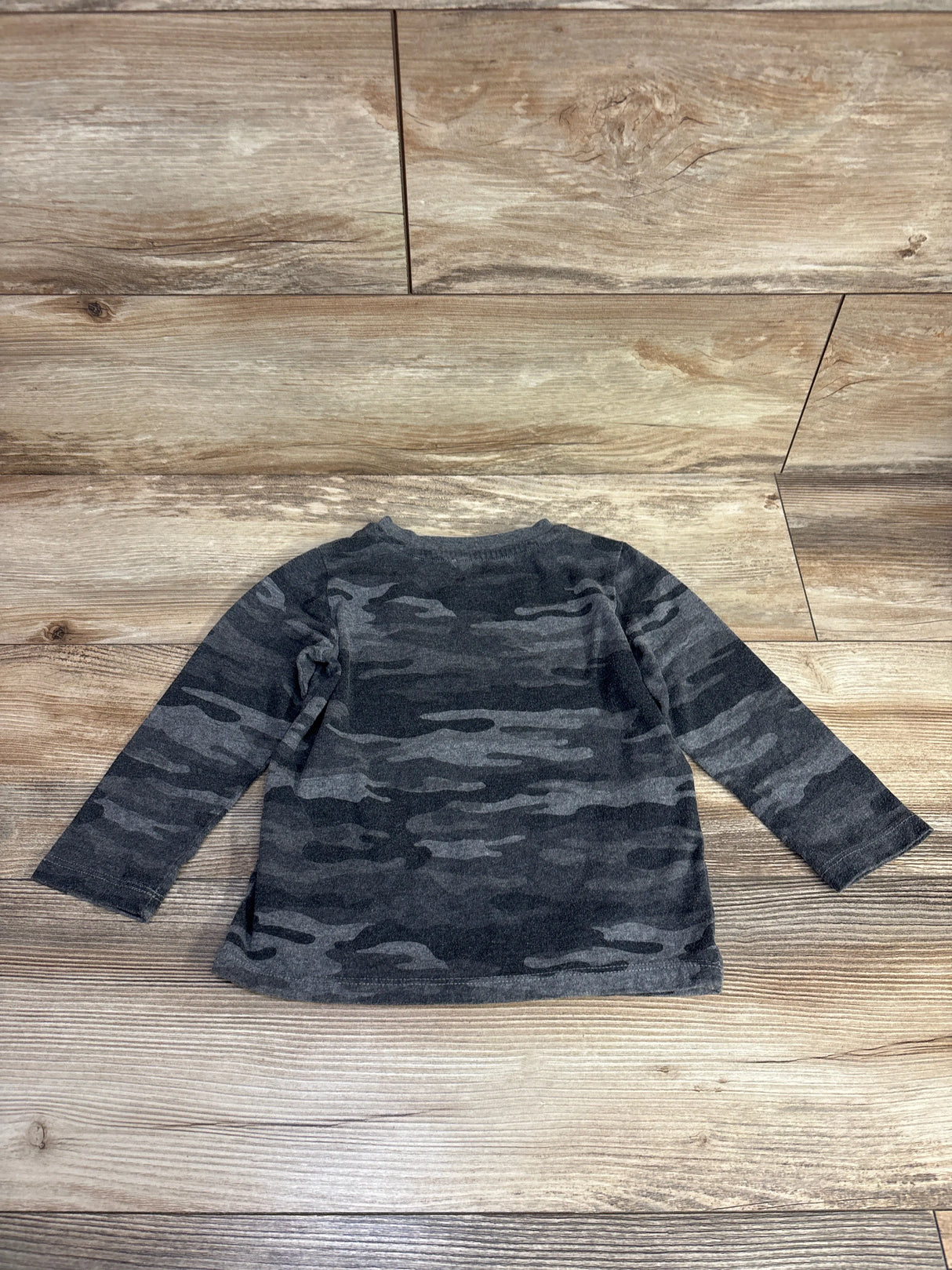 Epic Threads Camo Print Long Sleeve Shirt Grey  sz 4T