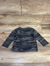 Epic Threads Camo Print Long Sleeve Shirt Grey  sz 4T