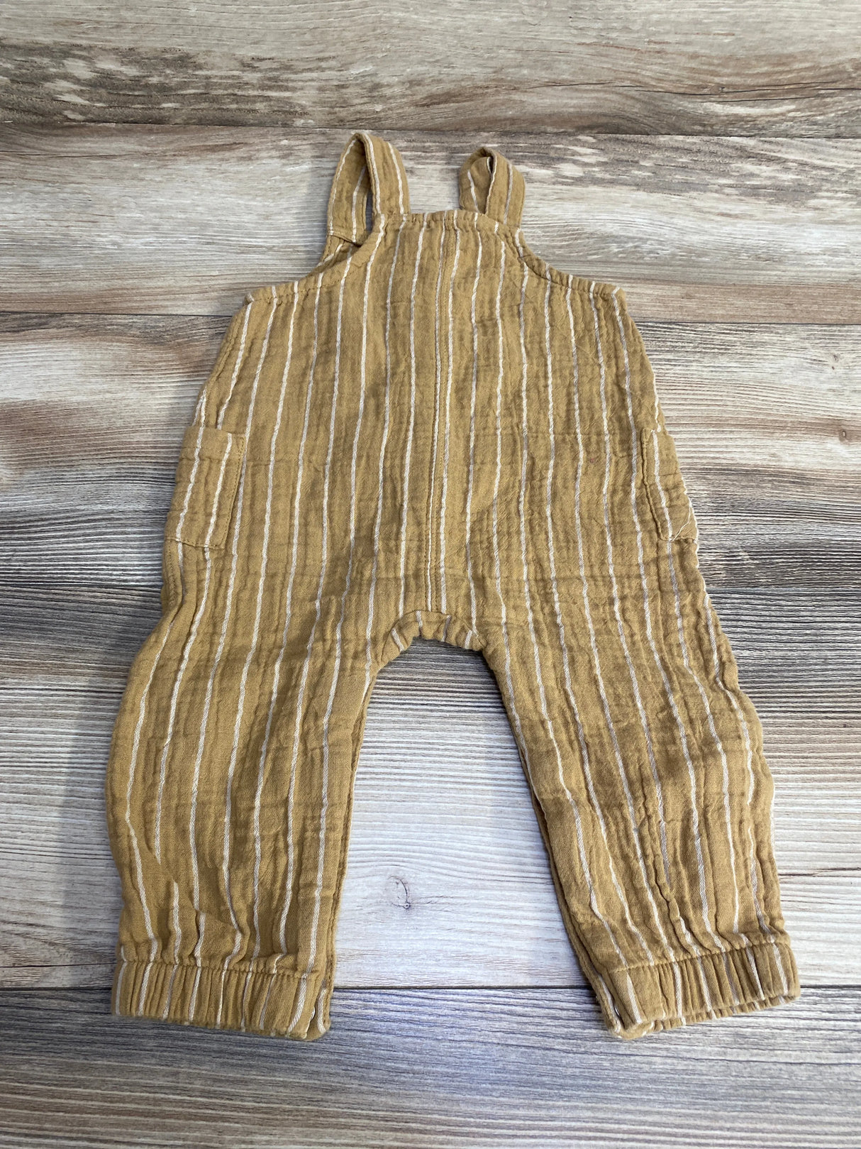 Cat & Jack Striped Overalls Brown sz 6-9m