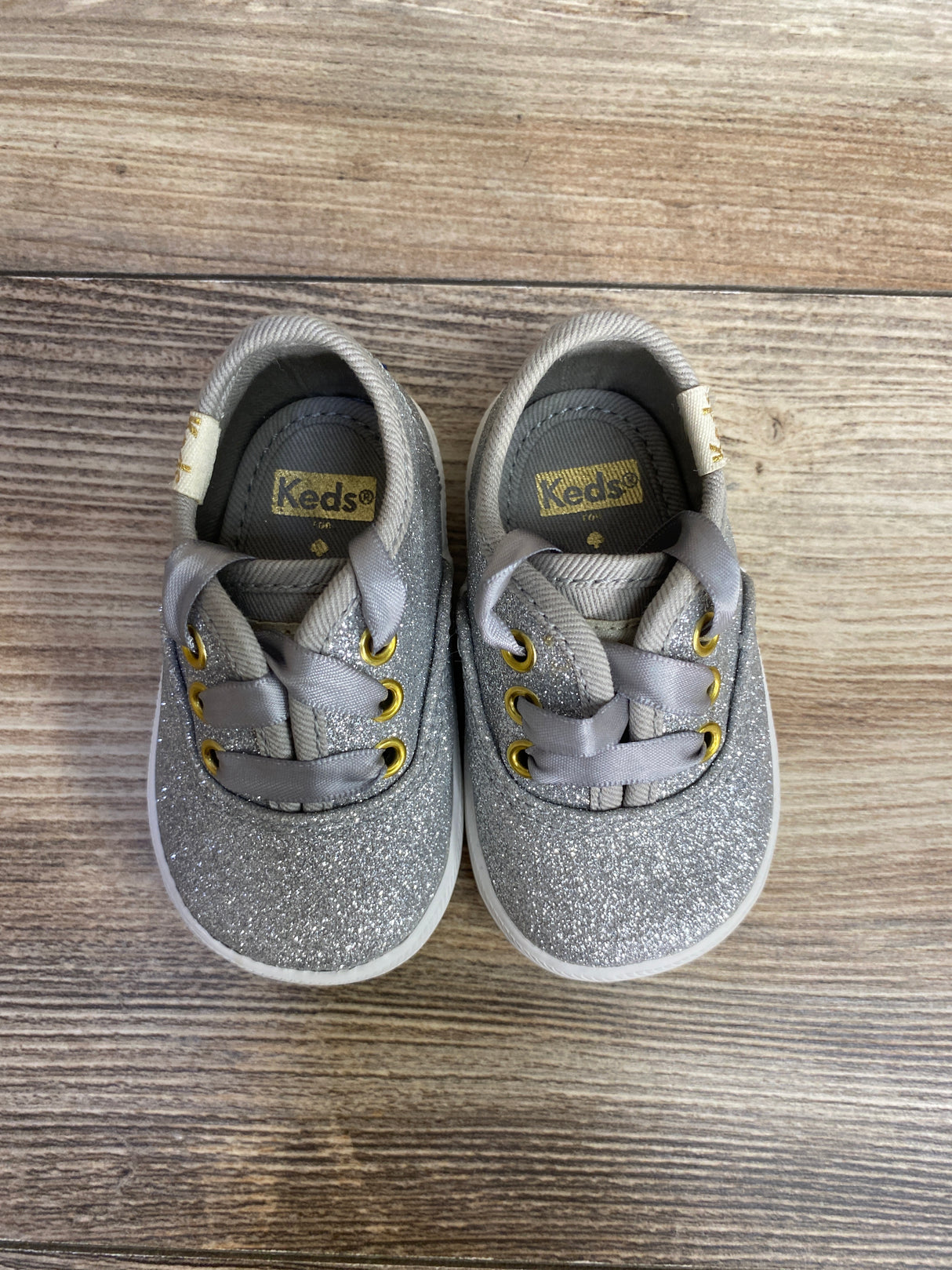 Keds x Kate Spade Champion Glitter Crib Sneaker Glitter Grey 1c