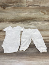 Huggies 2pc Ribbed Henley Bodysuit & Pants Set Tan sz Newborn