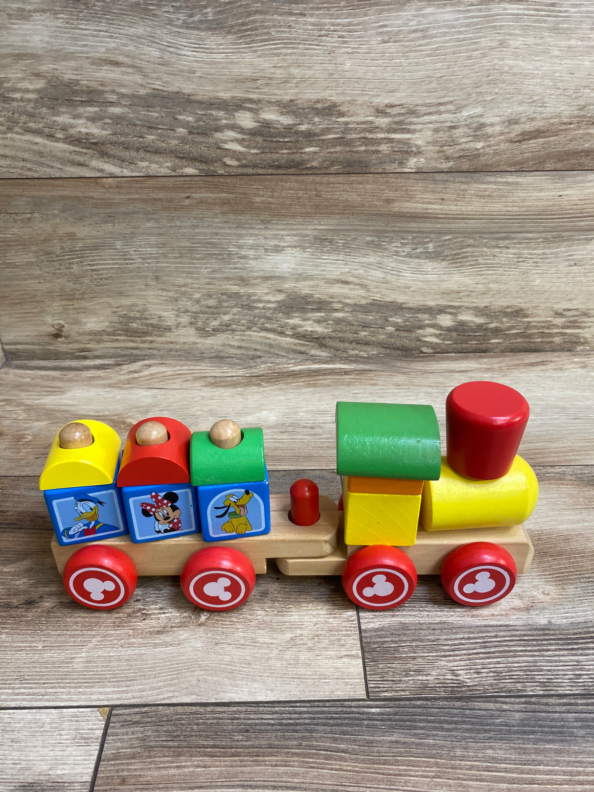 Melissa & Doug Disney Mickey Mouse & Friends Wooden Stacking Train