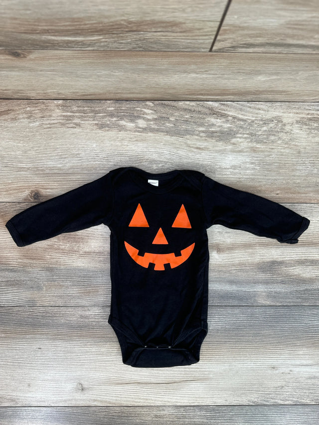 Monag Pumpkin Face Bodysuit Black sz 3-6m - Me n Mommy To Be