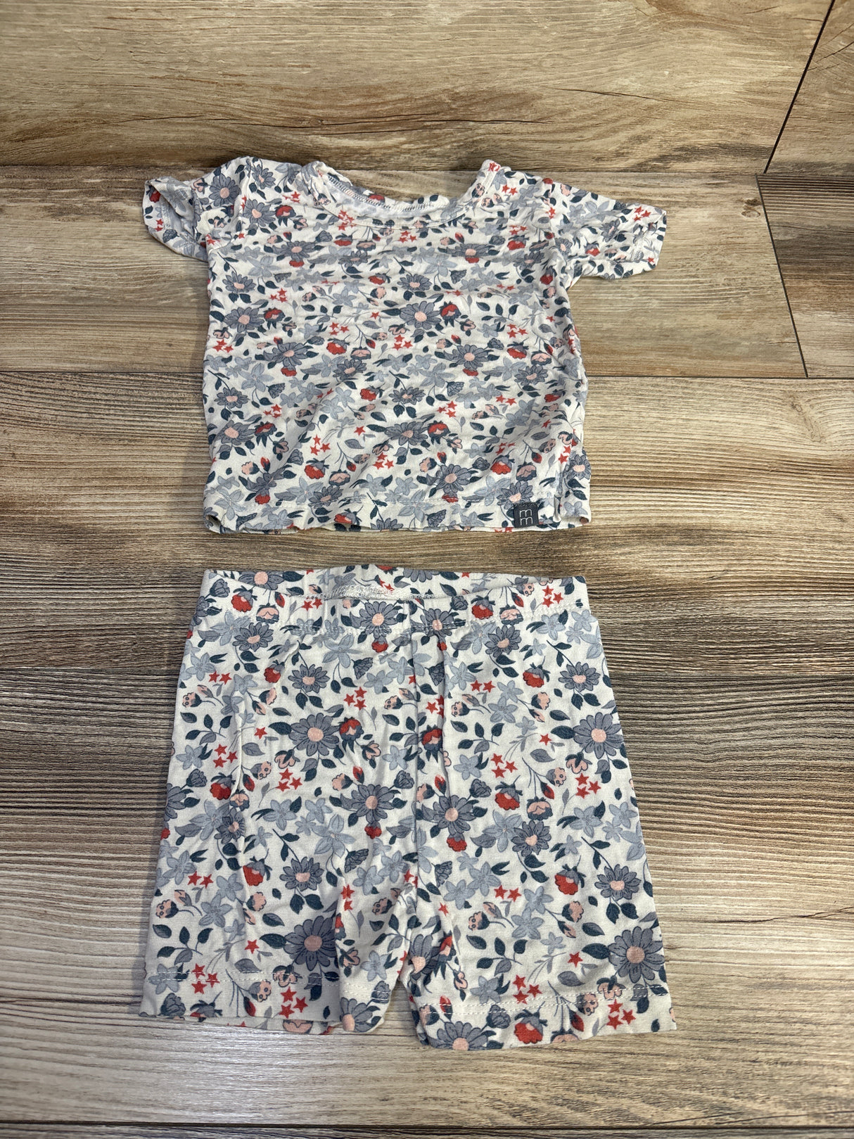 Member's Mark 2pc Viscose Pajama Set White sz 12m