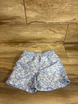 Janie & Jack Floral Swim Trunks Light Blue sz 5T