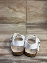 Old Navy Faux-Leather Double-Buckle Sandals White sz 1/2c