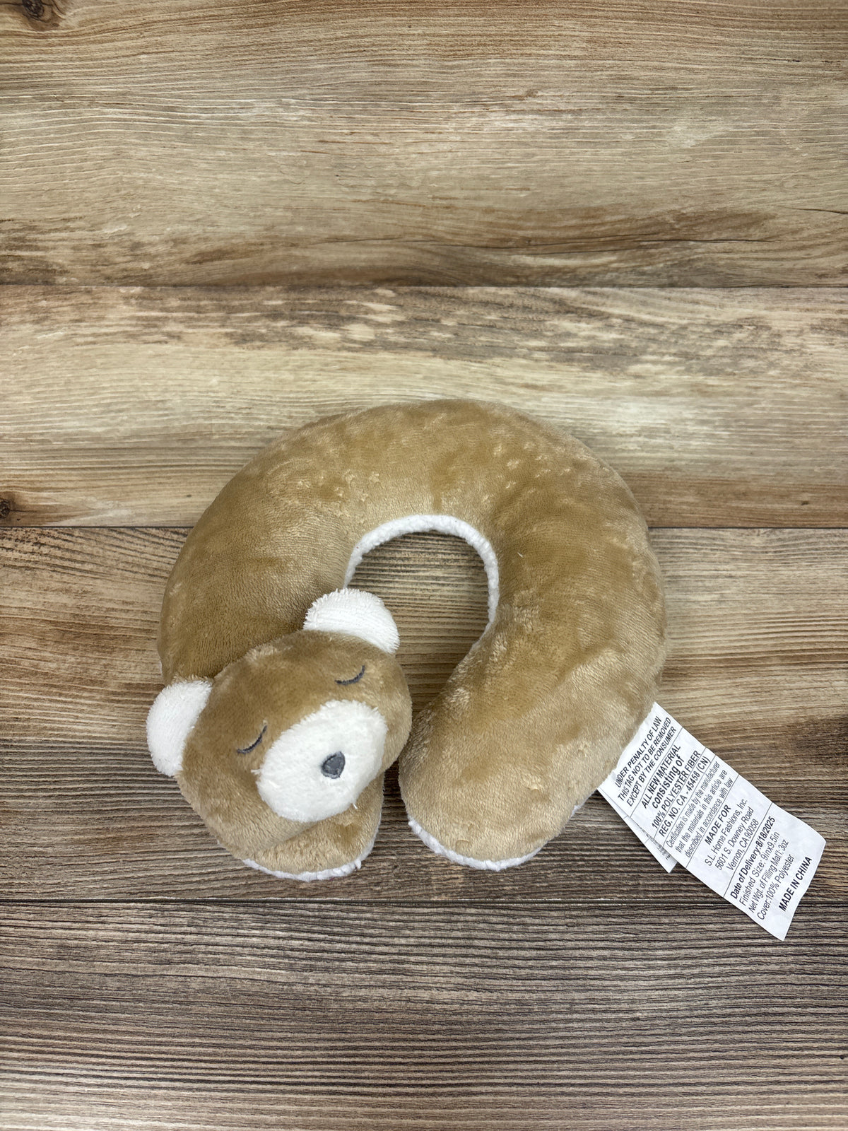 Plush Baby Neck Pillow Tan