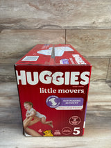 NEW Box of Huggies Little Movers Baby Disposable Diapers 104ct, Size 5