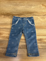 Cat & Jack Daisy Print Chambray Bottoms Light Blue sz 12m