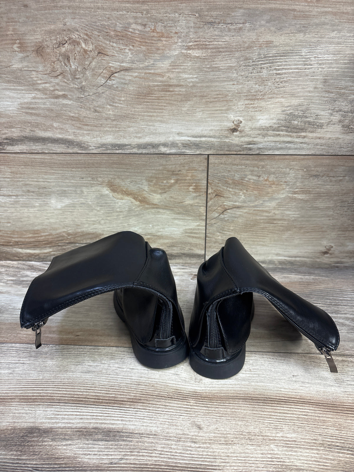 WAVSUF Side Zip Mid-Calf Chunky Boots Black sz 10c