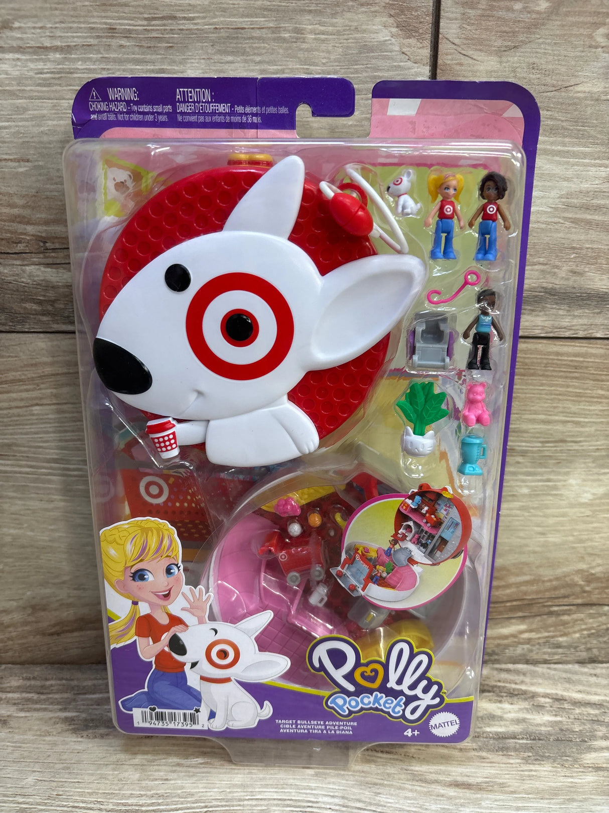 NEW Polly Pocket Target Bullseye Adventure Doll Playset