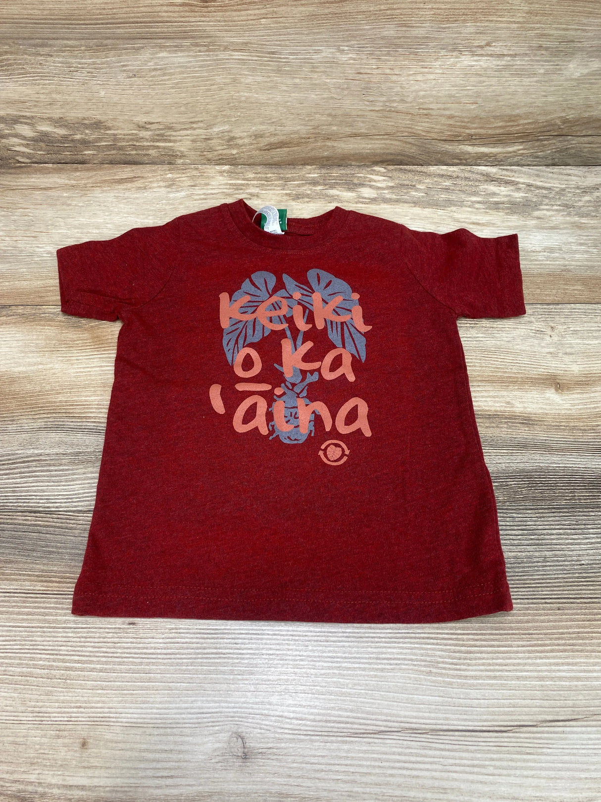 Aloha Grown Keiki Shirt Red sz 2T