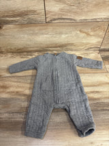 Carter's Ribbed Coverall Grey sz 3m