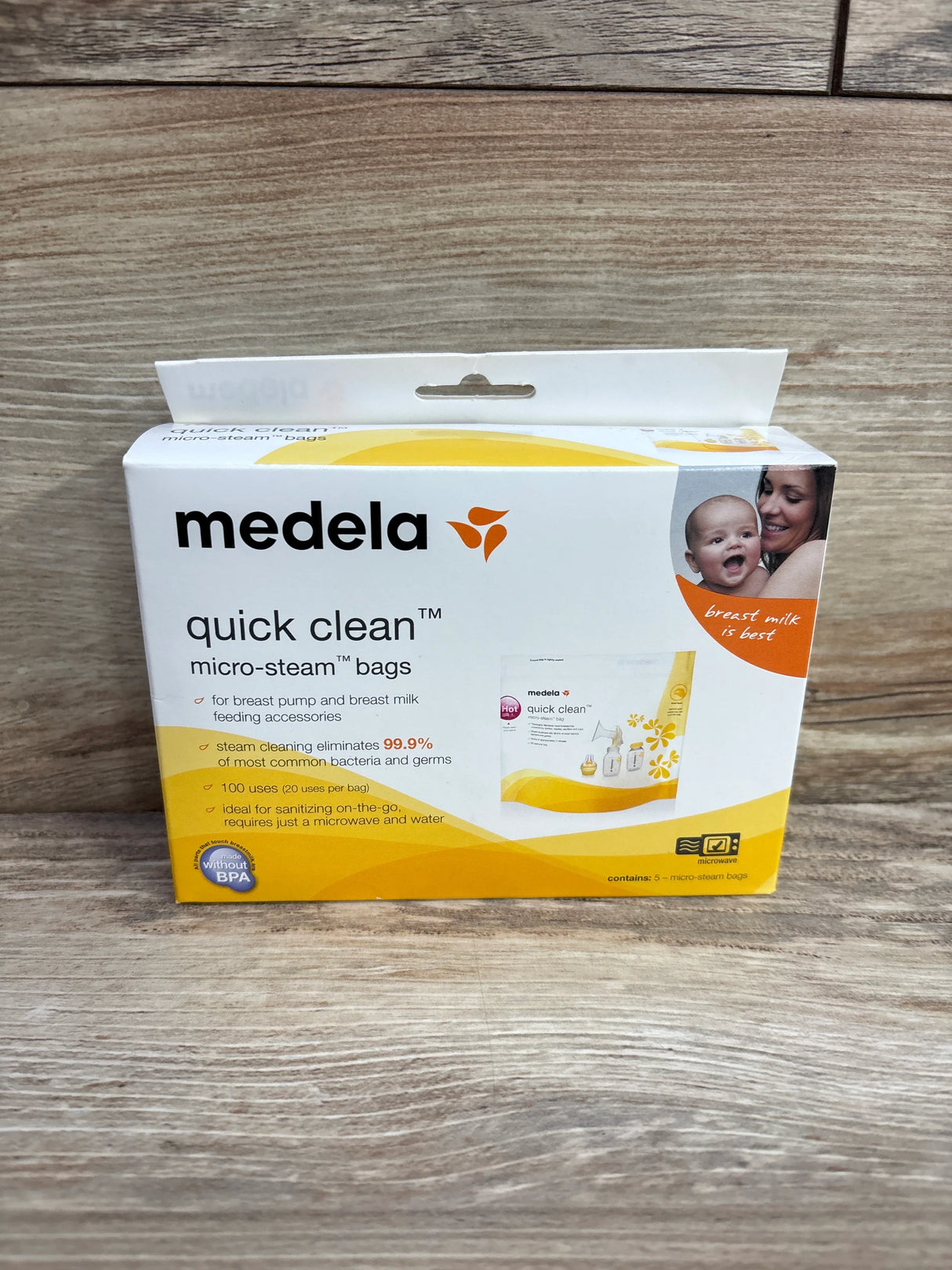NEW Medela Quick Clean Micro-Steam Bags 5ct - Me n Mommy To Be