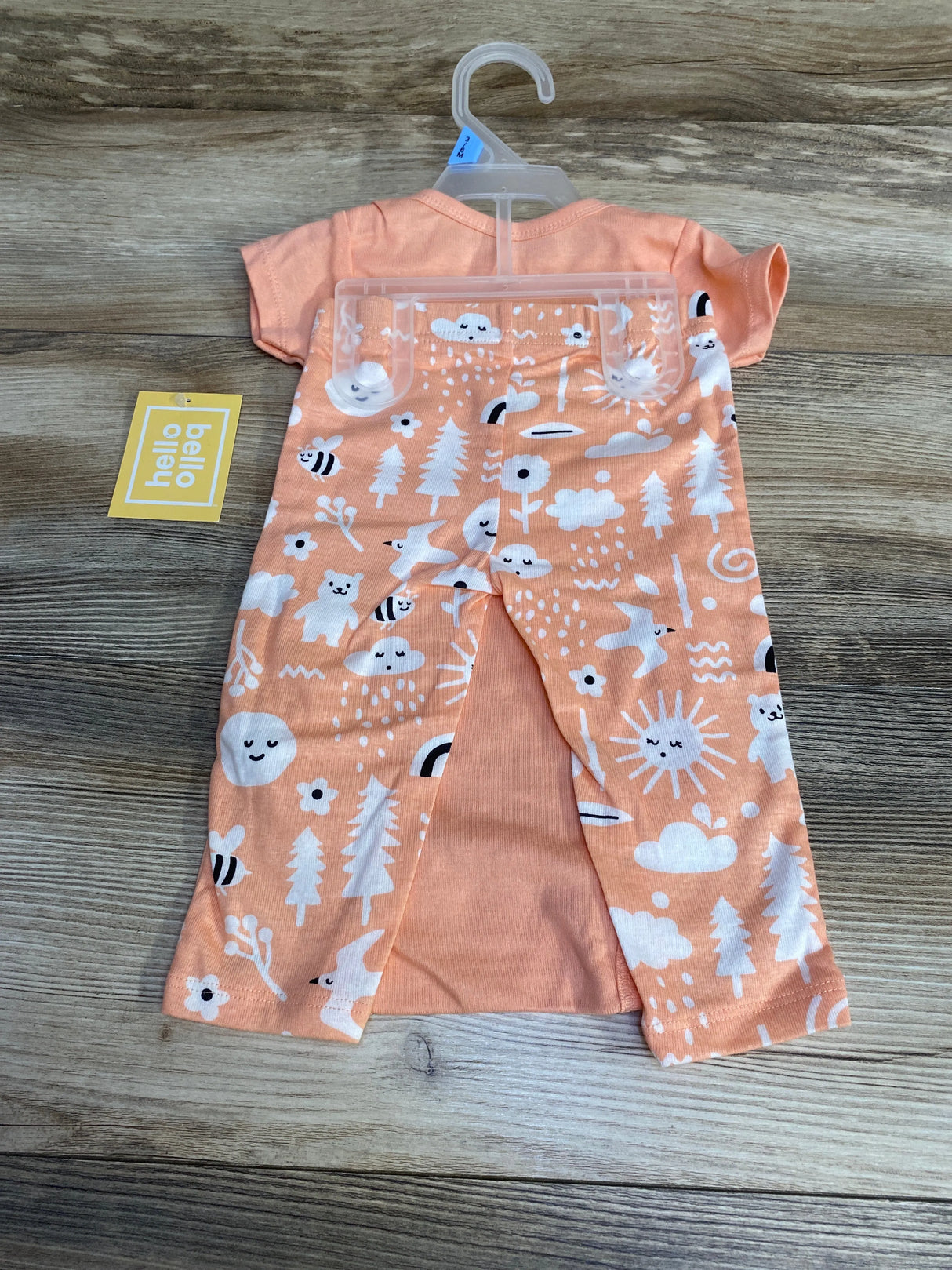 NEW Hello Bello 2pc Bodysuit & Pants Pink sz 3-6m