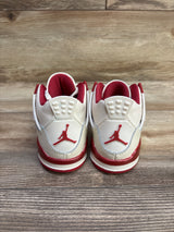 Air Jordan 4 Retro Sneakers Ivory/Sierra Red sz 11c