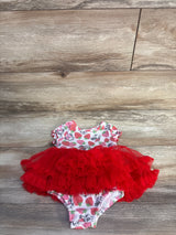 Disney Baby Minnie Mouse Ribbed Tulle Bodysuit Dress White sz 6-9m