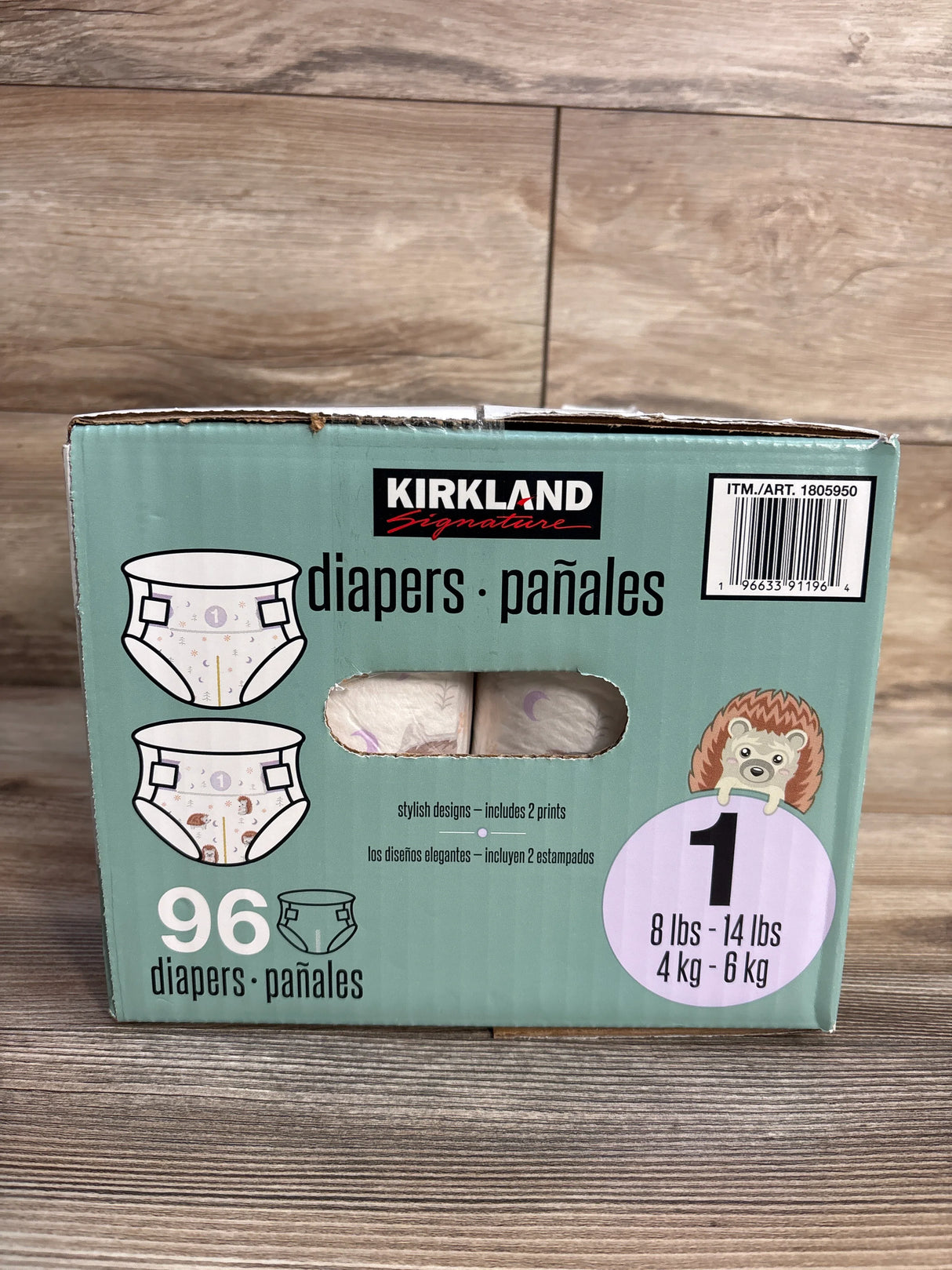 NEW Kirkland Signature Diapers, 96ct Size 1