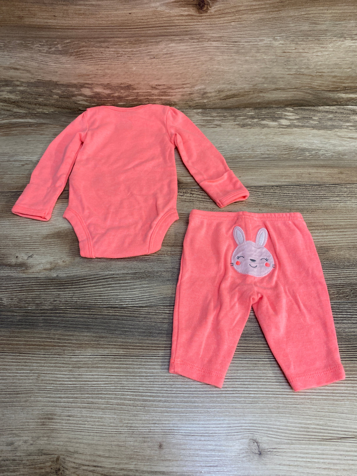 Simple Joys 2pc Bunny Bodysuit & Pants Pink sz Newborn