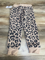 NEW Grayson Mini Leopard Print Joggers Brown sz 3T