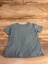 Little Co Beach Print Shirt Light Blue sz 2T