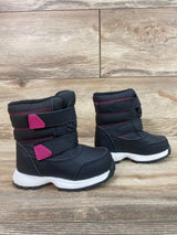 Wonder Nation Snow Boots Black/Pink sz 6c