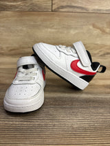 Nike Court Borough Low 2 TD 'White University Red' Sneakers sz 4c