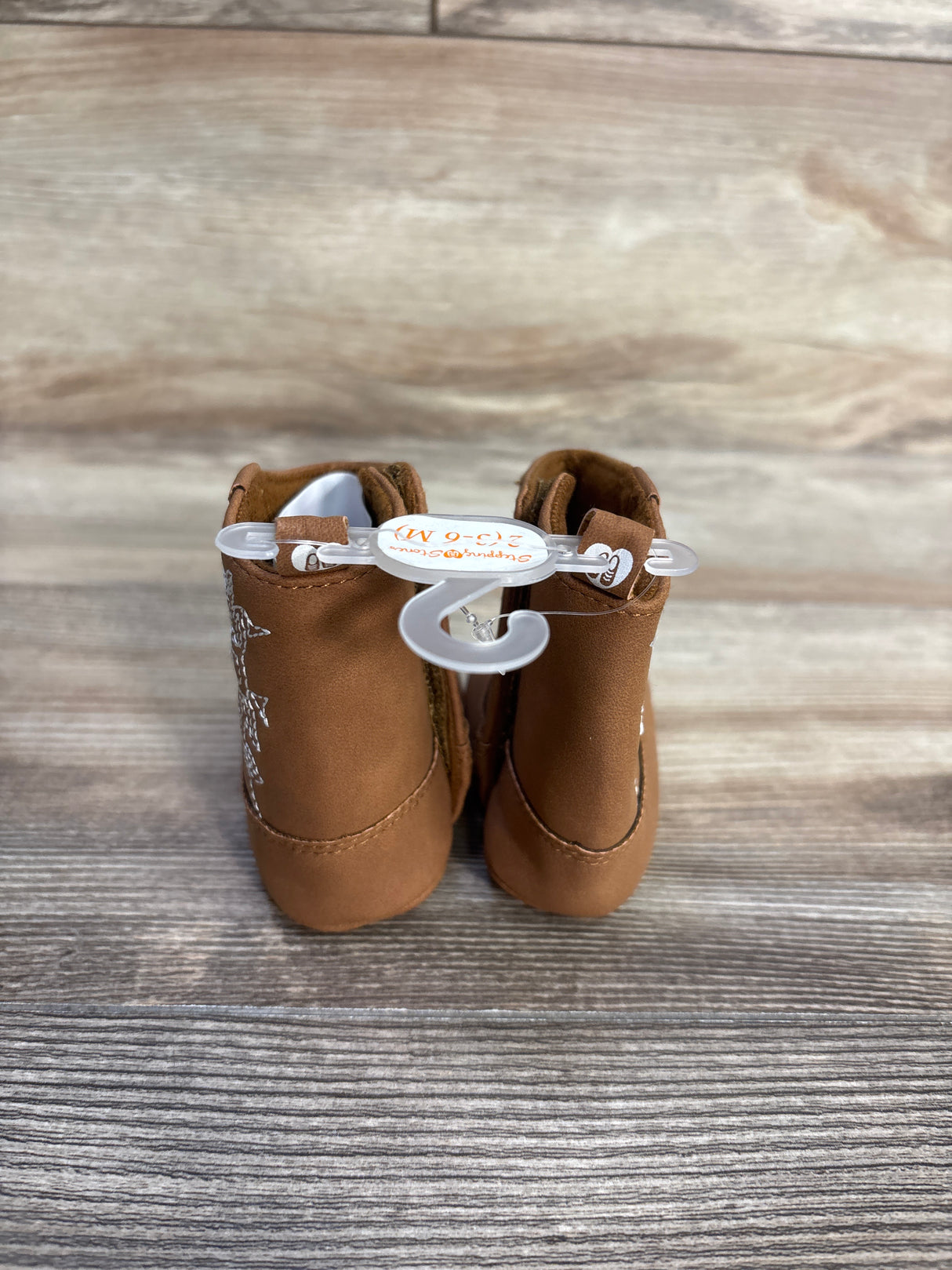 NEW First Steps Western Soft Sole Boots Brown sz 1/2c