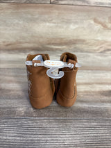 NEW First Steps Western Soft Sole Boots Brown sz 1/2c