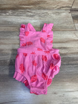 Cat & Jack Strawberry Print Romper Pink sz 3-6m - Me n Mommy To Be