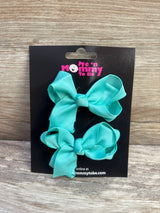 NEW Hair Bows 2pk Light Blue