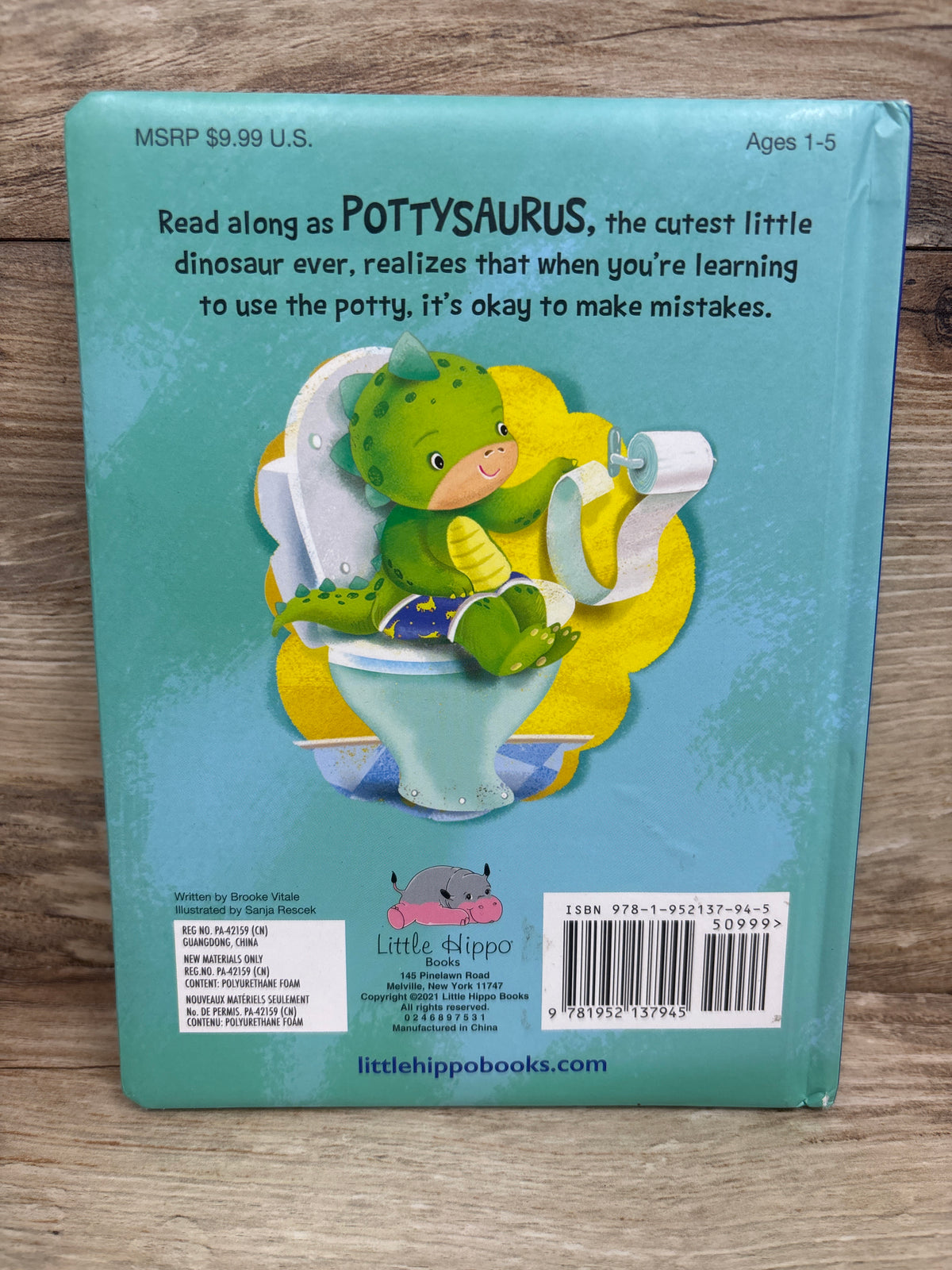 Pottysaurus Padded Board Book
