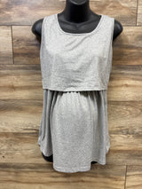 Ekouaer Maternity Tank Nursing Top Grey sz Small