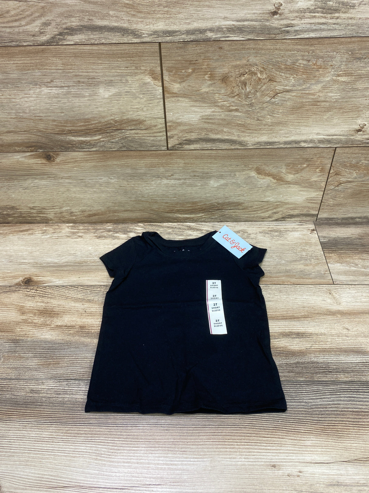 NEW Cat & Jack Black Short Sleeve Tee sz 3T